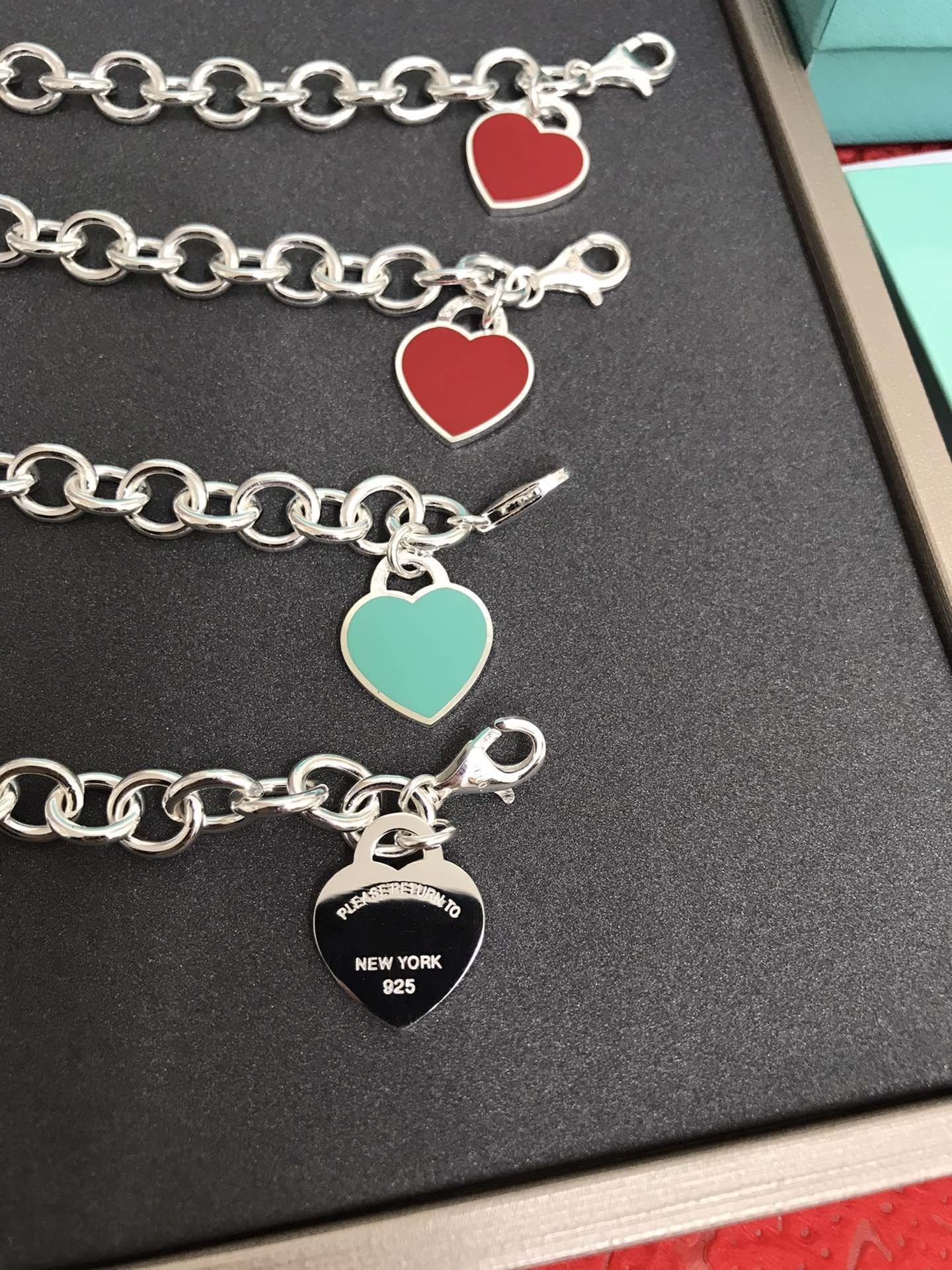 [Lumi Jewelry]HEART TAG BRACELET SILVER MEDIUM