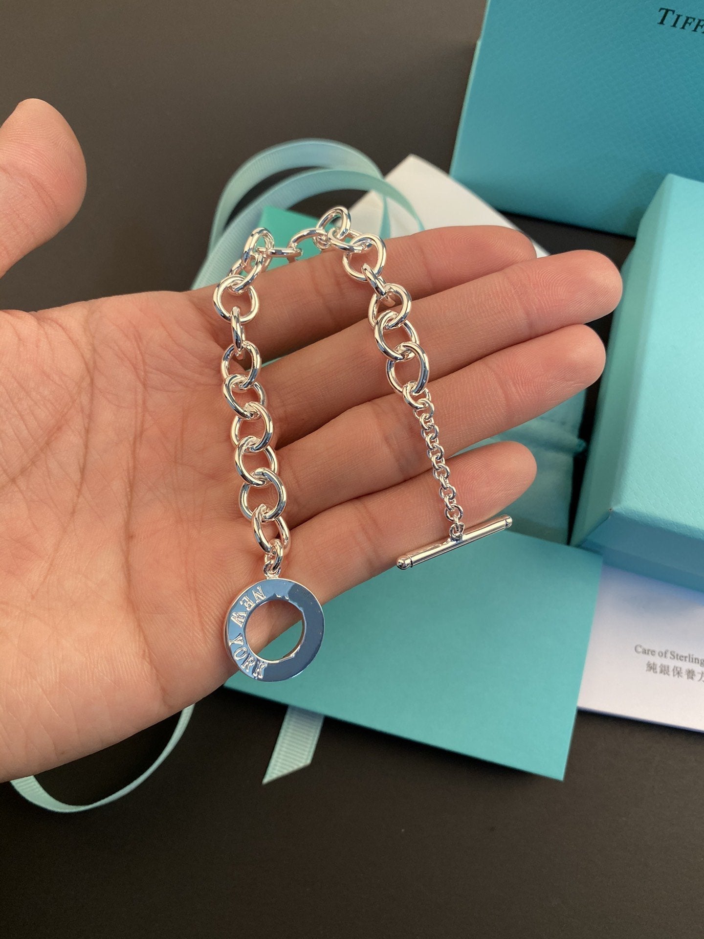 [Lumi Jewelry]TOGGLE TAG BRACELET SILVER