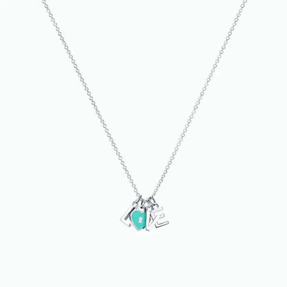 [Lumi Jewelry]COLLAR LOVE PLATA NECKLACE