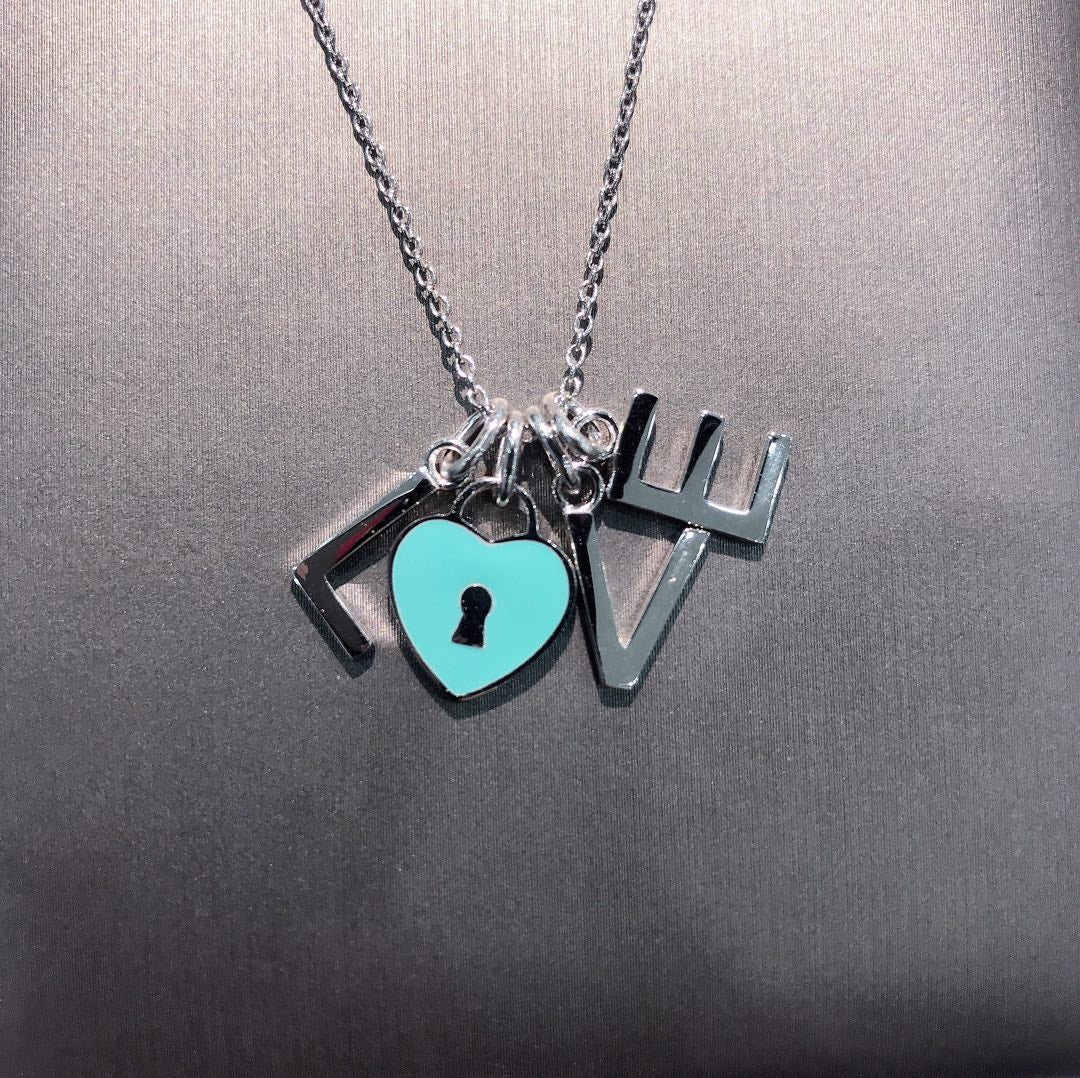 [Lumi Jewelry]COLLAR LOVE PLATA NECKLACE