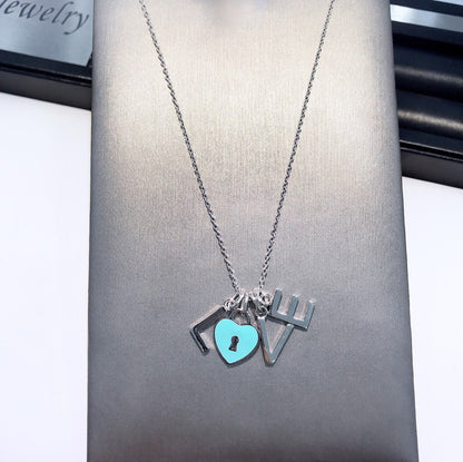 [Lumi Jewelry]COLLAR LOVE PLATA NECKLACE
