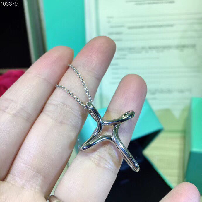 [Lumi Jewelry]CROSS NECKLACE STERLING SILVER MATERIAL