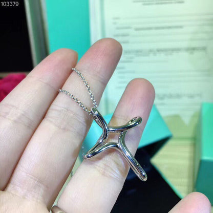 [Lumi Jewelry]CROSS NECKLACE STERLING SILVER MATERIAL