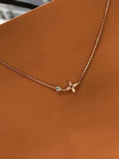 [Lumi Jewels]BLOSSOM PENDANT PINK GOLD AND DIAMOND
