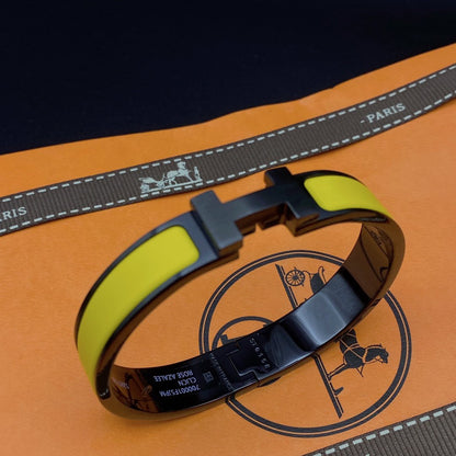 [Lumi Jewels]CLIC HM SO BLACK YELLOW BRACELET