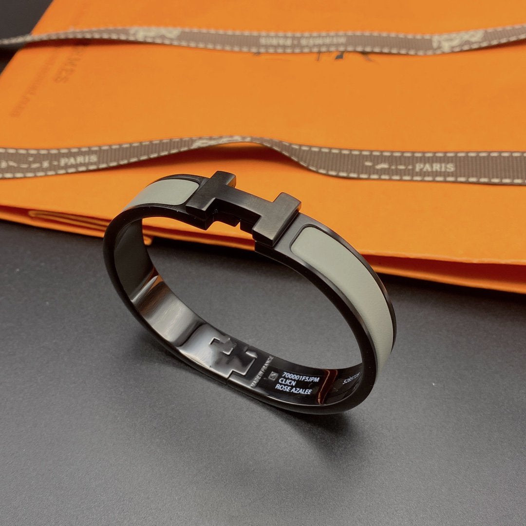 [Lumi Jewels]CLIC HM SO BLACK GREY BRACELET