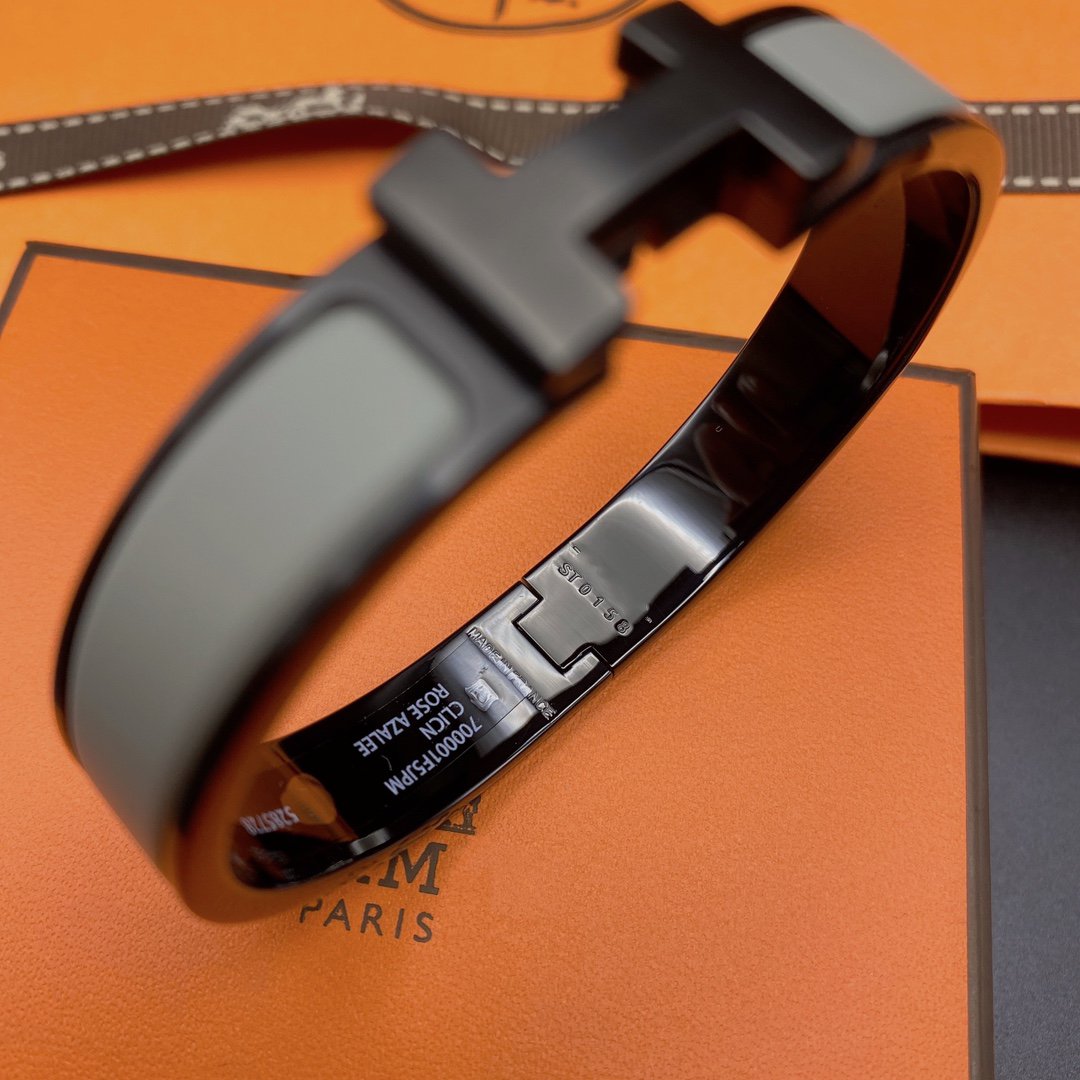 [Lumi Jewels]CLIC HM SO BLACK GREY BRACELET