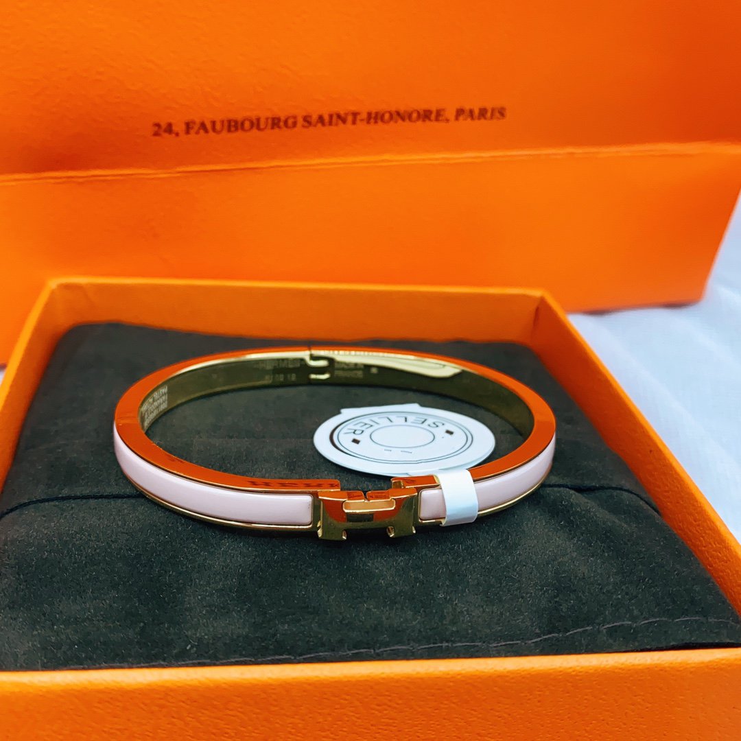 [Lumi Jewels]CLASSIC HM CLIC  PINK 8MM ENAMEL BRACELET