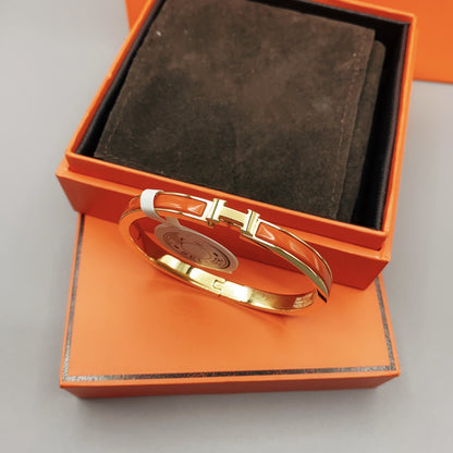 [Lumi Jewels]CLASSIC HM CLIC RED 8MM ENAMEL BRACELET