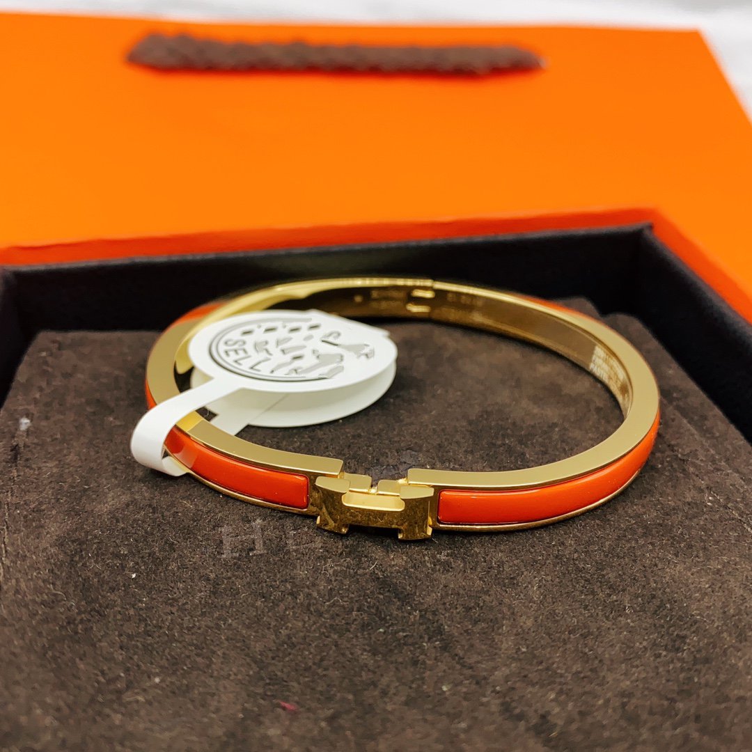 [Lumi Jewels]CLASSIC HM CLIC RED 8MM ENAMEL BRACELET