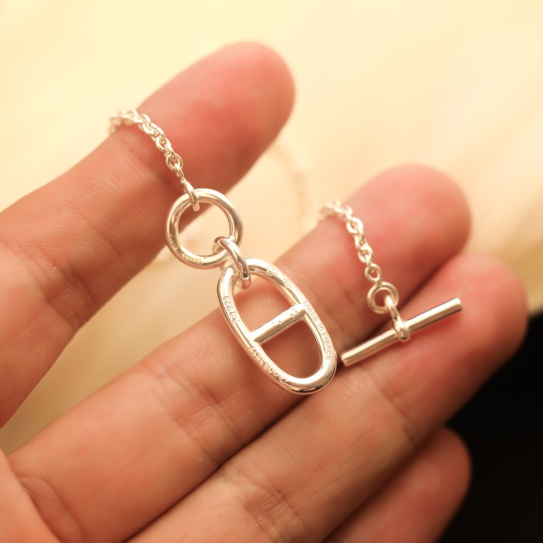 [Lumi Jewels]HM CHAINE D'ANCRE PENDANT NECKLACE STERLING SILVER