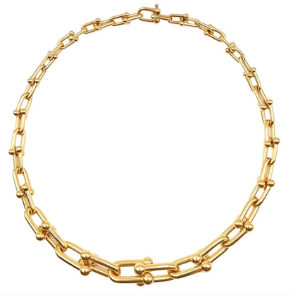 [Lumi Jewelry]HARDWEAR PINK GOLD CHOKER