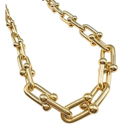 [Lumi Jewelry]HARDWEAR PINK GOLD CHOKER