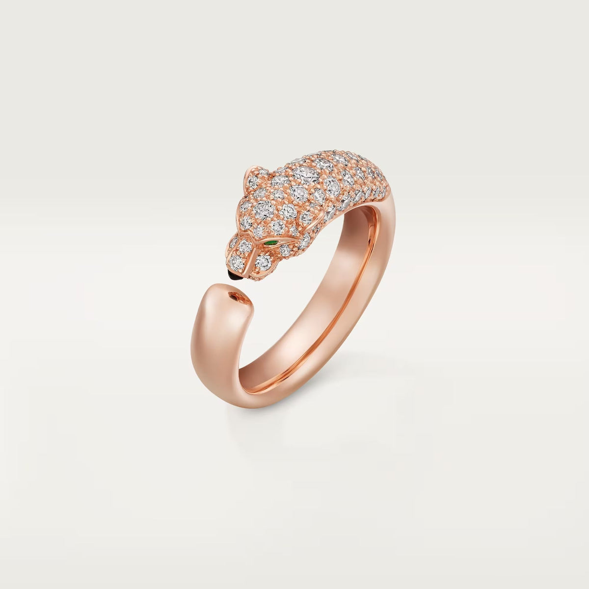 [Lumi Jewelry]PANTHERE HALF DIAMOND SMALL RING
