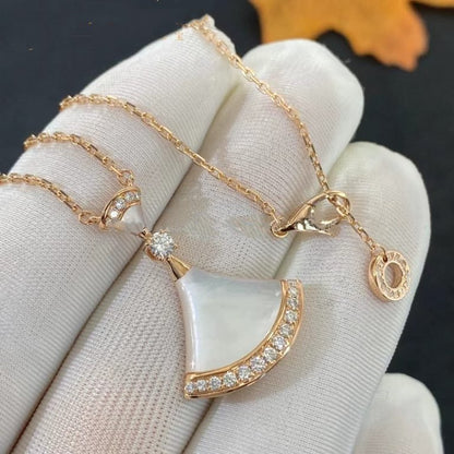[Lumi Jewels]DREAM NECKLACE MOP PINK GOLD DIAMOND