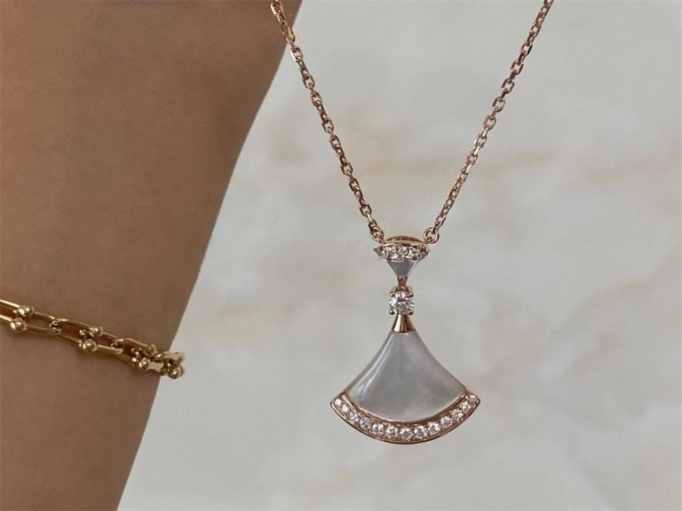 [Lumi Jewels]DREAM NECKLACE MOP PINK GOLD DIAMOND