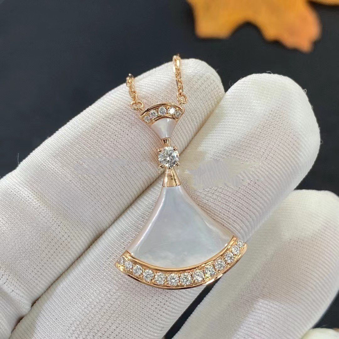 [Lumi Jewels]DREAM NECKLACE MOP PINK GOLD DIAMOND