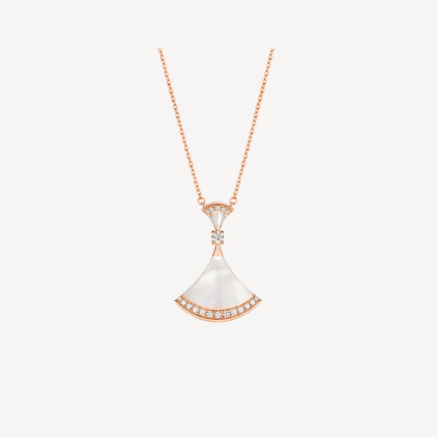 [Lumi Jewels]DREAM NECKLACE MOP PINK GOLD DIAMOND