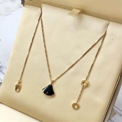 [Lumi Jewels]DREAM NECKLACE ONYX 1 DIAMOND