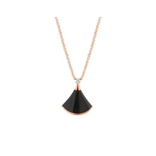 [Lumi Jewels]DREAM NECKLACE ONYX 1 DIAMOND