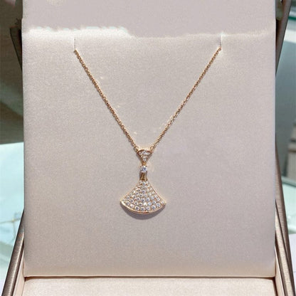 [Lumi Jewels]DREAM NECKLACE PINK GOLD FULL DIAMOND
