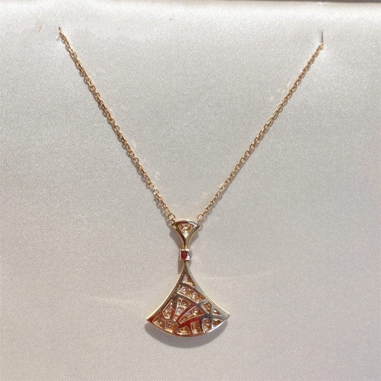 [Lumi Jewels]DREAM NECKLACE PINK GOLD FULL DIAMOND