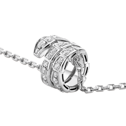 [Lumi Jewels]SERPENTI  NECKLACE DOUBLE RING DIAMOND