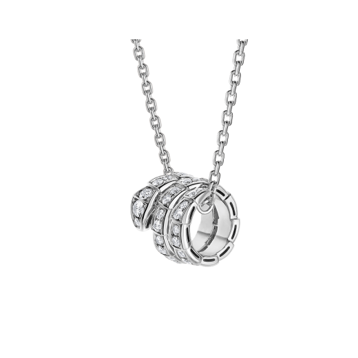 [Lumi Jewels]SERPENTI  NECKLACE DOUBLE RING DIAMOND