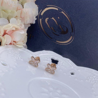 [Lumi Jewels]JEUX DE PINK GOLD DIAMOND EARRINGS