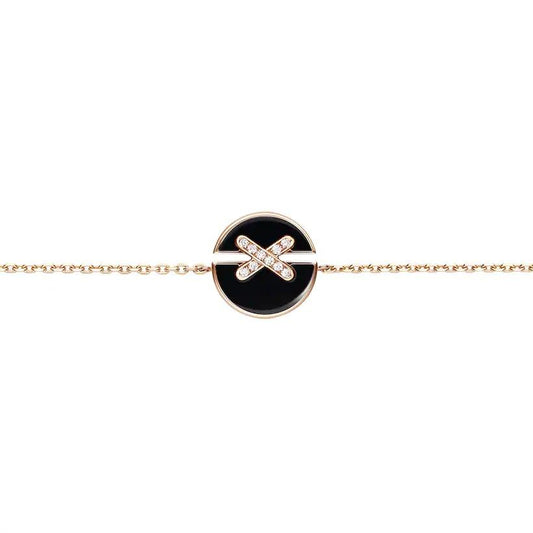 [Lumi Jewels]JEUX DE BRACELET ONYX PINK GOLD DIAMOND
