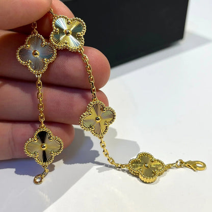[Lumi Jewels]CLOVER 5 FLOWERS LASER BRACELET