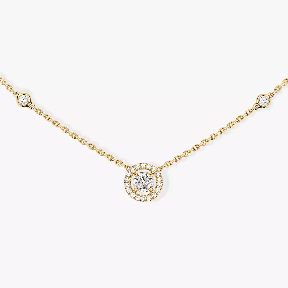 [Lumi Jewels]Diamond Necklace 0,20ct Brilliant Shape Joy