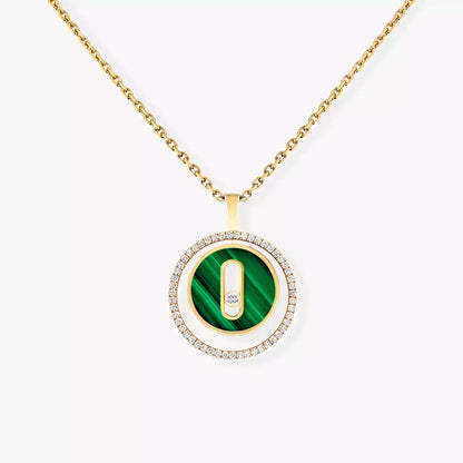 [Lumi Jewels]Lucky Move Diamond Necklace in Rose Gold and White Mother-of-Pearl