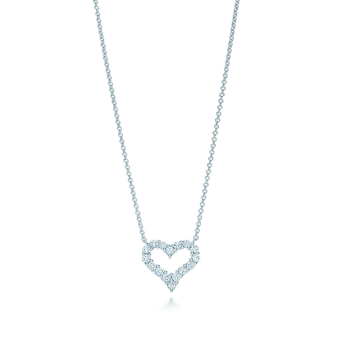 [Lumi Jewelry]HEART-SHAPED DIAMOND NECKLACE