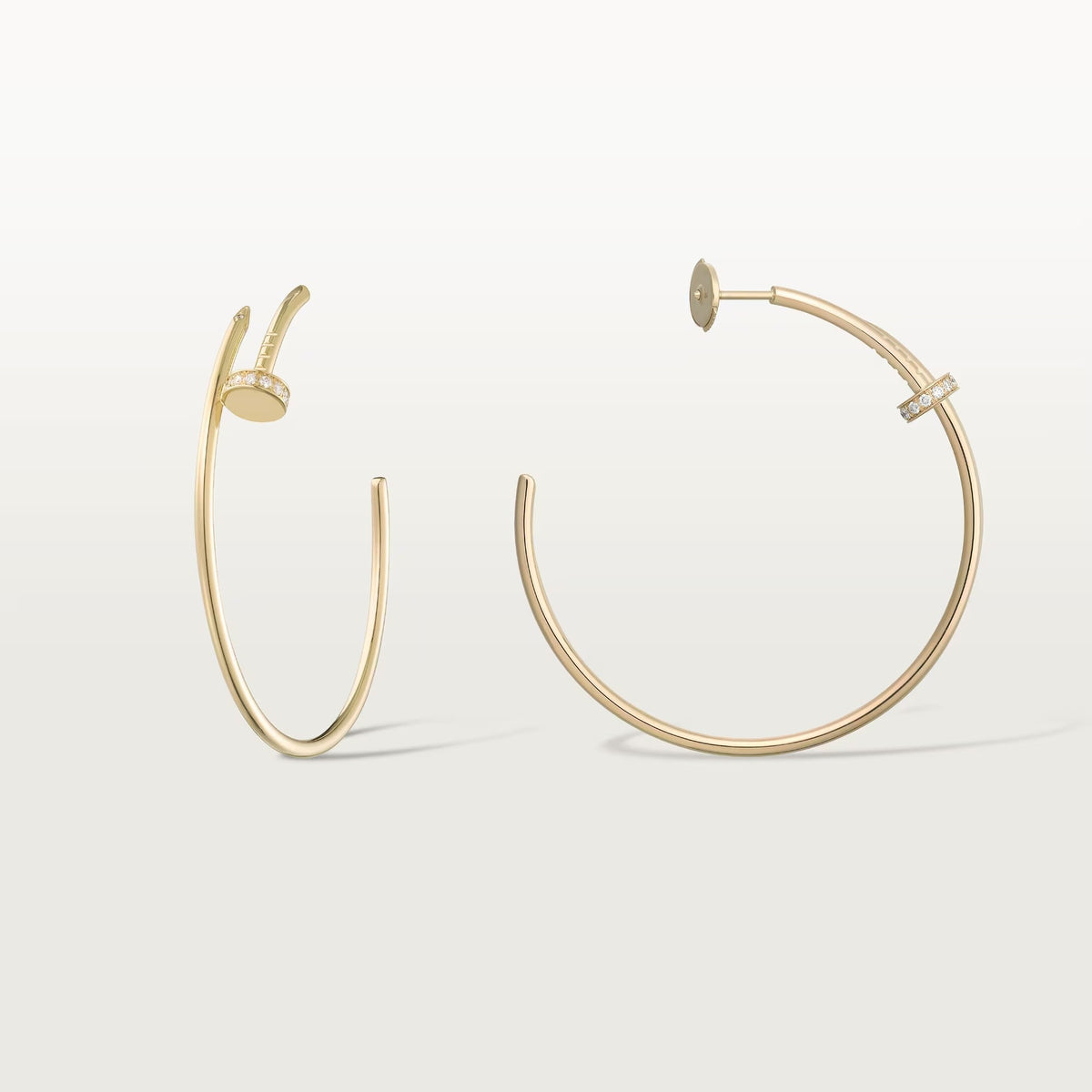 [Lumi Jewelry]JUSTE HALF DIAMOND LARGE EARRINGS