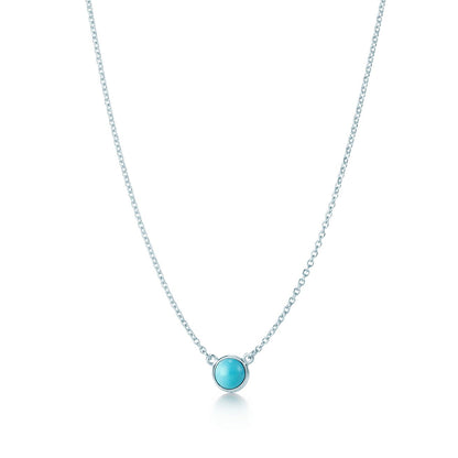 [Lumi Jewelry]YARD TURQUOISE NECKLACE SILVER