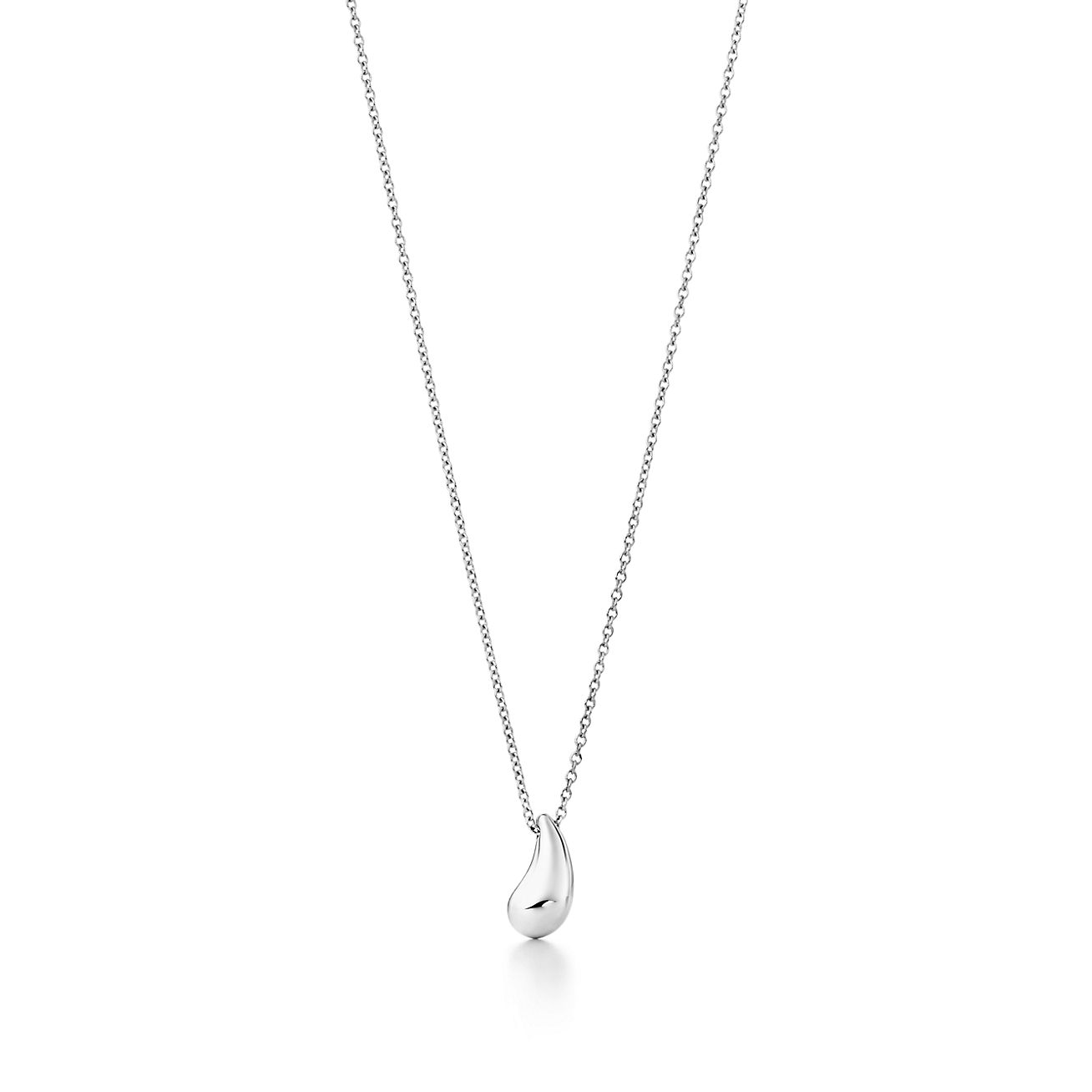 [Lumi Jewelry]ELSA PERETTI TEARDROP PENDANT STERLING SILVER NECKLACE