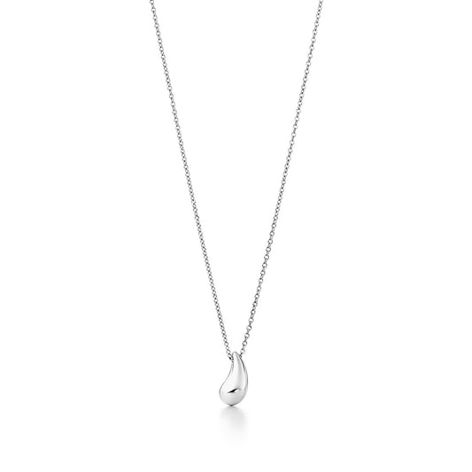 [Lumi Jewelry]ELSA PERETTI TEARDROP PENDANT STERLING SILVER NECKLACE