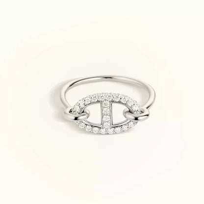 [Lumi Jewels]RONDE SMALL SILVER DIAMOND RING