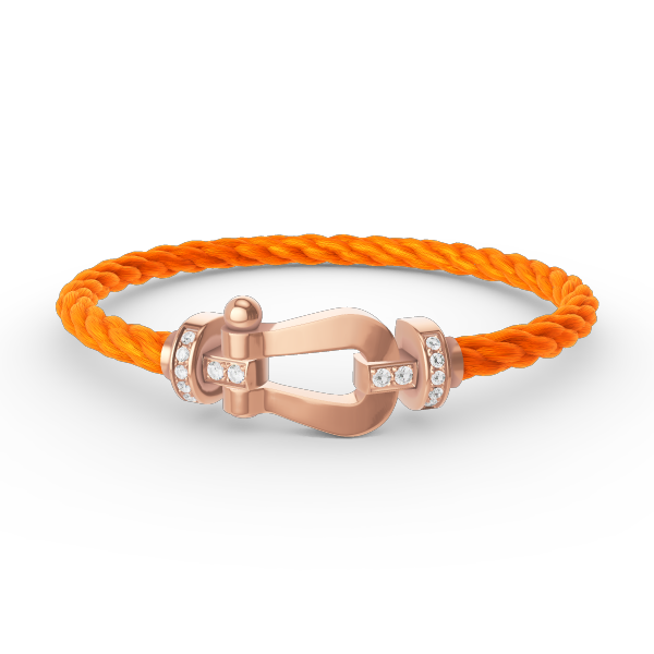 [Lumi Jewels]FORCE LARGE HORSESHOE HALF DIAMOND BRACELET ROSE GOLD