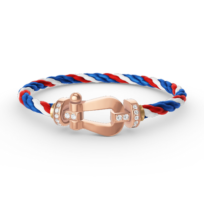 [Lumi Jewels]FORCE LARGE HORSESHOE HALF DIAMOND BRACELET ROSE GOLD