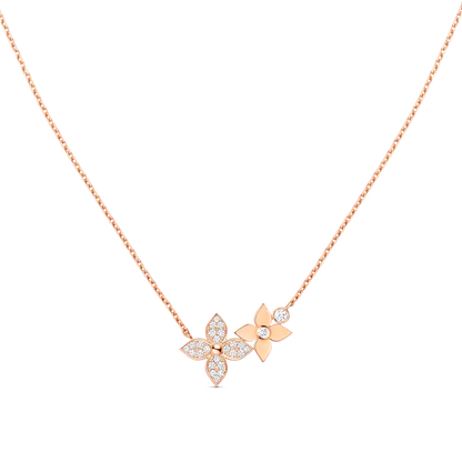 [Lumi Jewels]STAR BLOSSOM NECKLACE PINK GOLD DIAMONDS