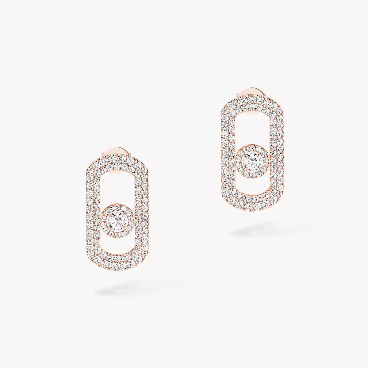 [Lumi Jewels]So Move Pave_-Set Diamond Earrings in Silver