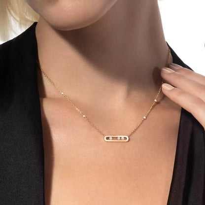 [Lumi Jewels] Baby Move Gold Diamond Necklace