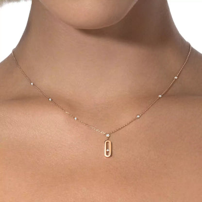 [Lumi Jewels] Move Uno Gold Diamond Long Necklace