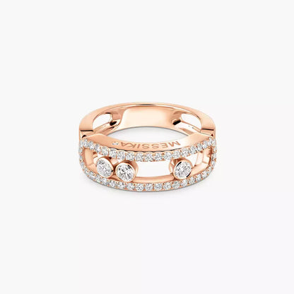 [Lumi Jewels] Move Gold Diamond Pave_ Ring