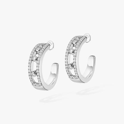 [Lumi Jewels]Diamond Pave_ Hoop Earrings Move