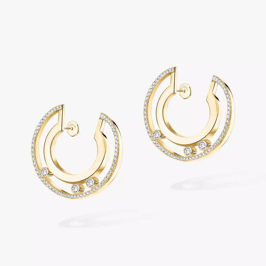 [Lumi Jewels] Move Romane Small Diamond Hoop Earrings