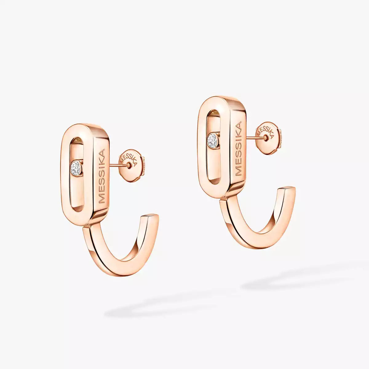 [Lumi Jewels]Diamond Mini Hoop Earrings Move Classique