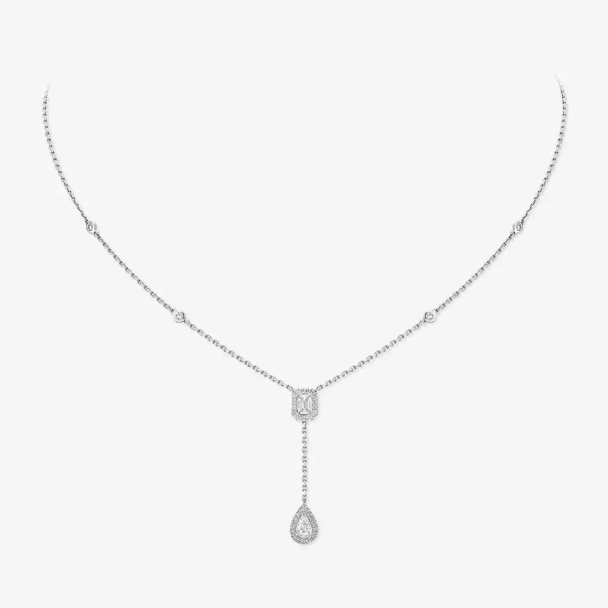 [Lumi Jewels]Gold Diamond Tie Necklace